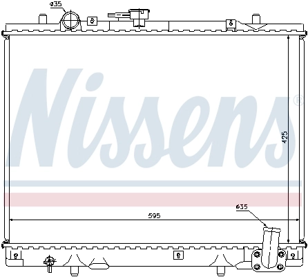 Radiador 62892 Nissens