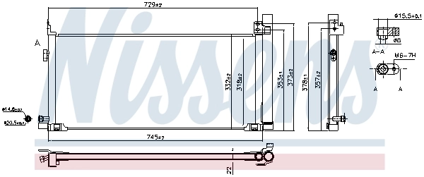 940904 Nissens Radiador de aire acondicionado