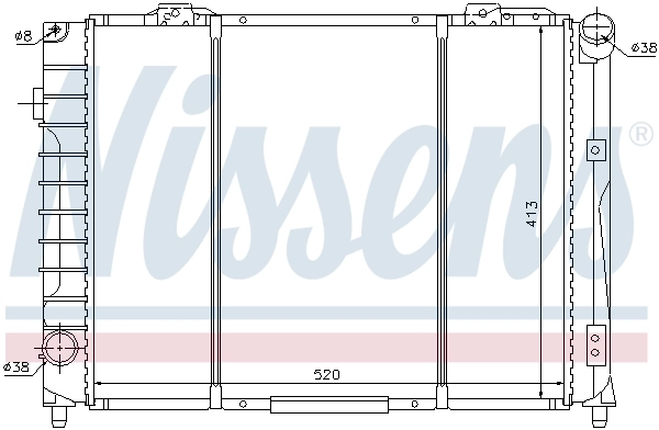 60021 Nissens Refrigeración del motor