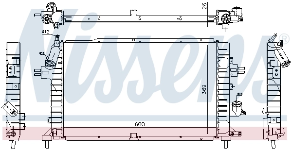 Radiador 63029A Nissens
