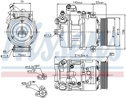 89214 Nissens Compresor climatizador