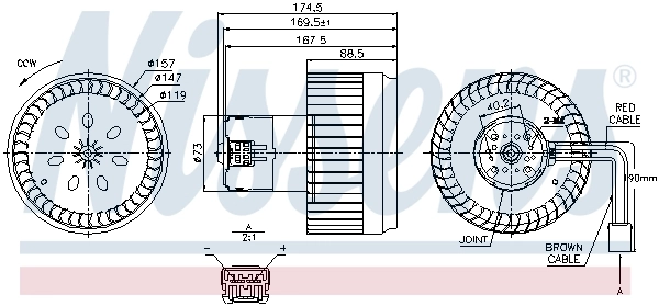 Ventilador interior Nissens 87123