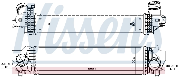 Intercooler 96377 Nissens