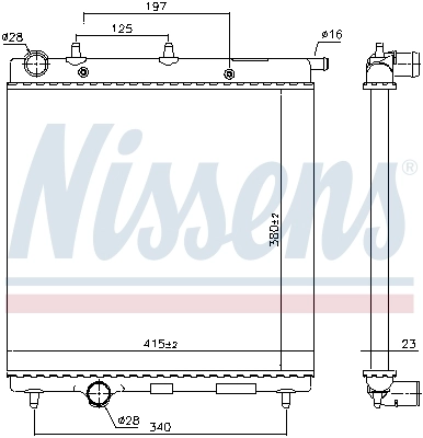 Radiador 61277 Nissens