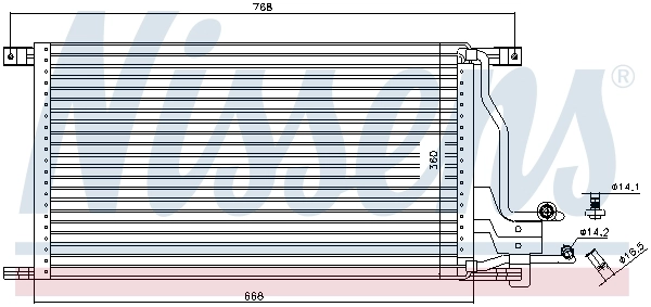 Condensador aire acondicionado Ford Transit 4