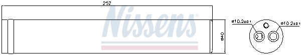 Filtro deshidratador 95438 Nissens
