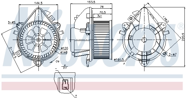 Ventilador interior Nissens 87124
