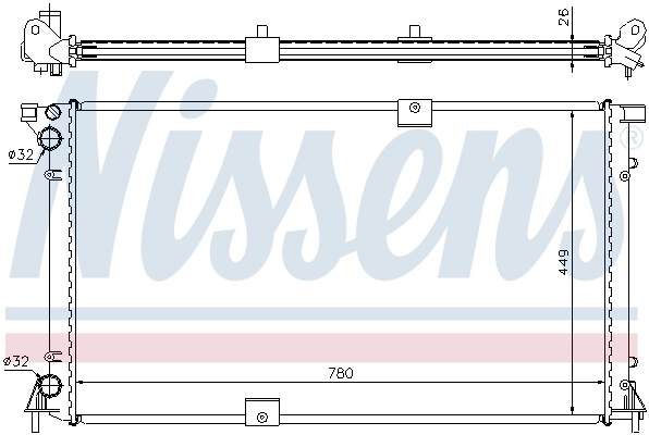 Radiador 63818A Nissens