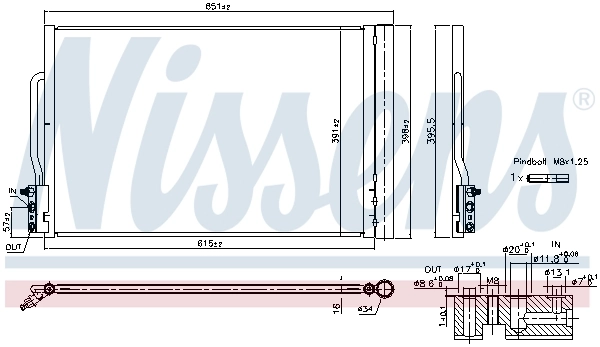 Aire acondicionado capacitor Nissens 941088 precio, desde 150,58 EUR