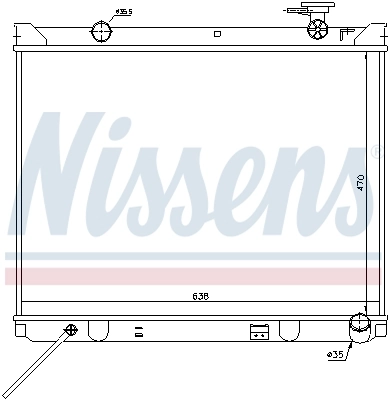 Radiador 66766 Nissens