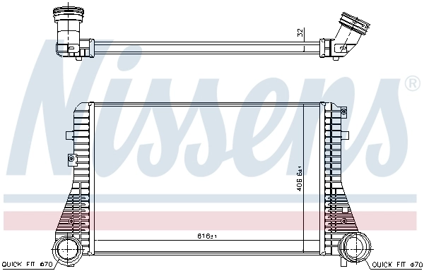 Radiador de aire de admisión Volkswagen Tiguan 1 5N1, 5N2