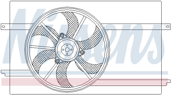 Ventilador de refrigeración del motor Nissens 85593