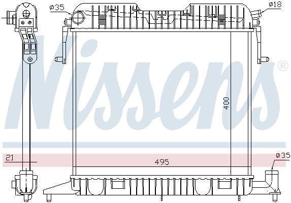 63043 Nissens Refrigeración del motor