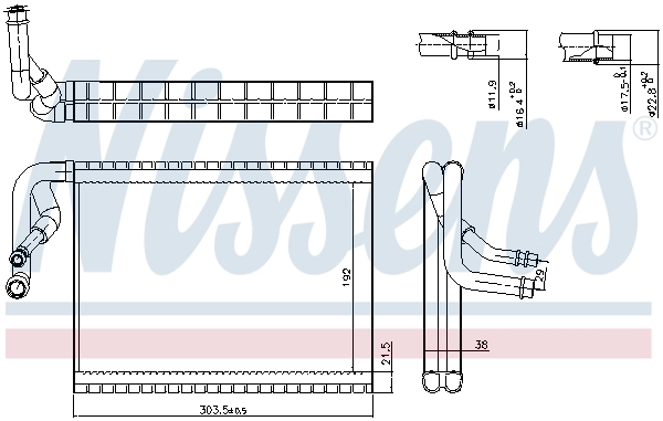 Evaporador Nissens 92370
