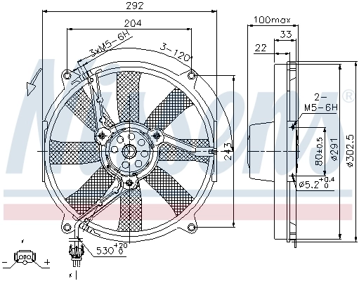  Ventilador del motor Mercedes C 