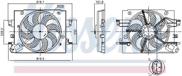 Ventilador de refrigeración del motor AND 35959055