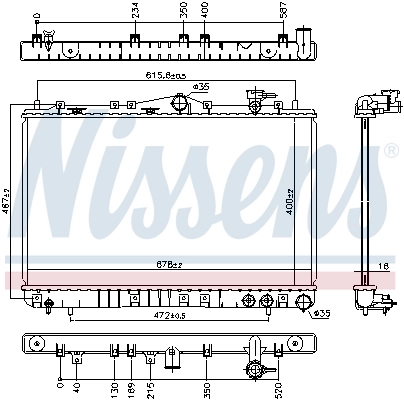 Radiador 67006 Nissens