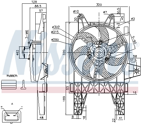 Ventilador de refrigeración Nissens 85140