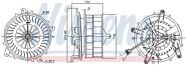 Ventilador interior Nissens 87217