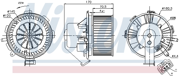 Ventilador interior Nissens 87105