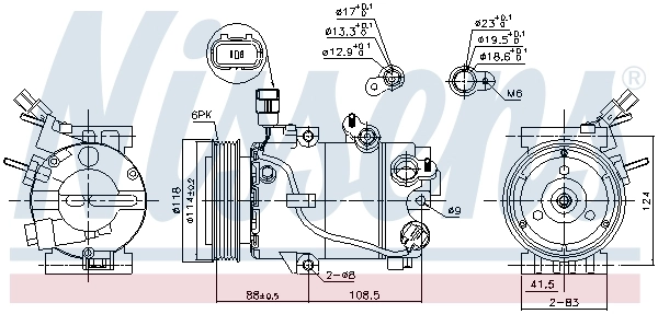 Compresor de ac Nissens 890564