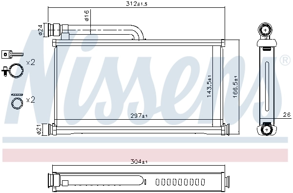 Calefactor Nissens 70233
