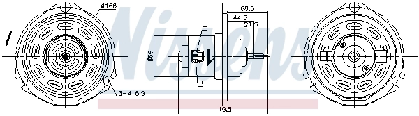 Ventilador habitáculo 87058 Nissens