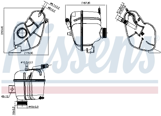Depósito de expansión para Nissan Qashqai II J11