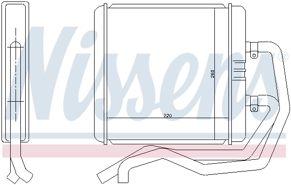 71811 Nissens Radiador interior