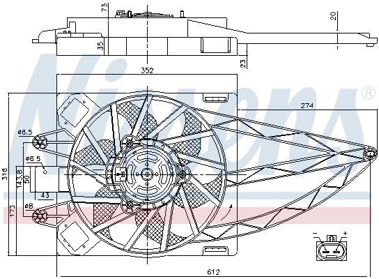 Ventilador de refrigeración Nissens 85150