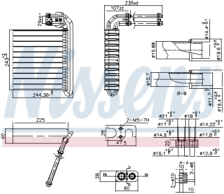 Evaporador Nissens 92332
