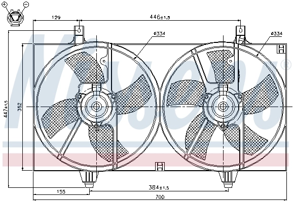 85526 Nissens Ventilador de refrigeración del motor