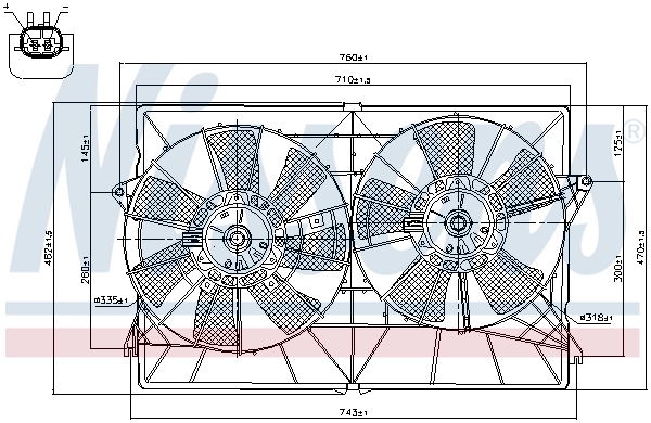 Ventilador de refrigeración Nissens 85393