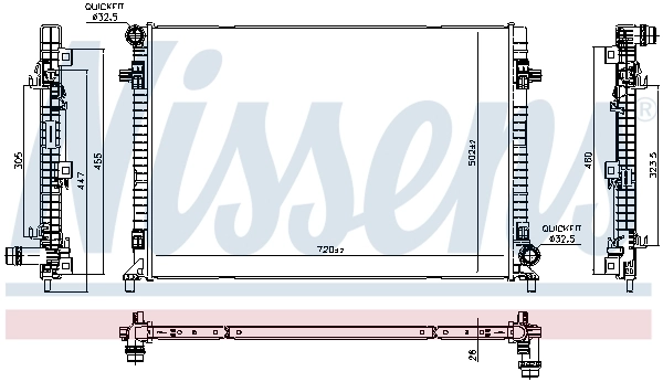 606705 Nissens Refrigeración del motor