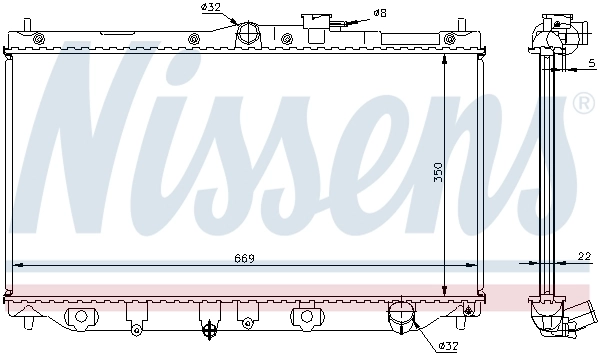 Radiador 62279A Nissens