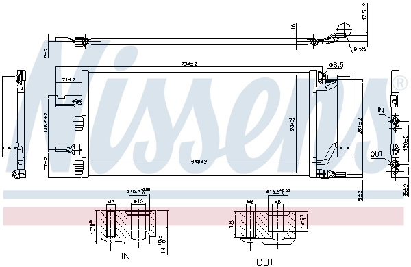940759 Nissens Radiador de aire acondicionado