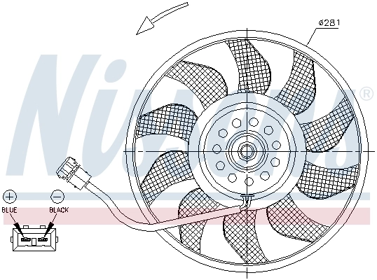 Ventilador del radiador Nissens 85618