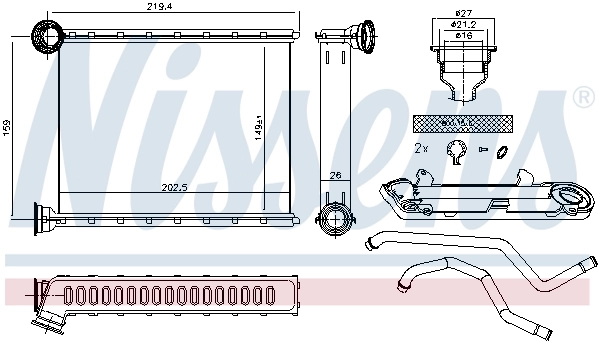 Calefactor Nissens 72067