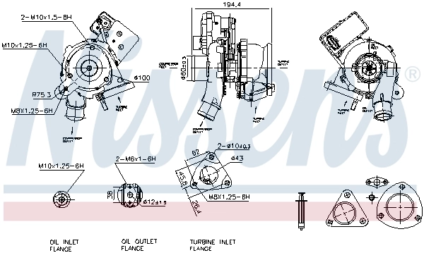 Turbocompresor Nissens 93413 precio, desde 476,08 EUR