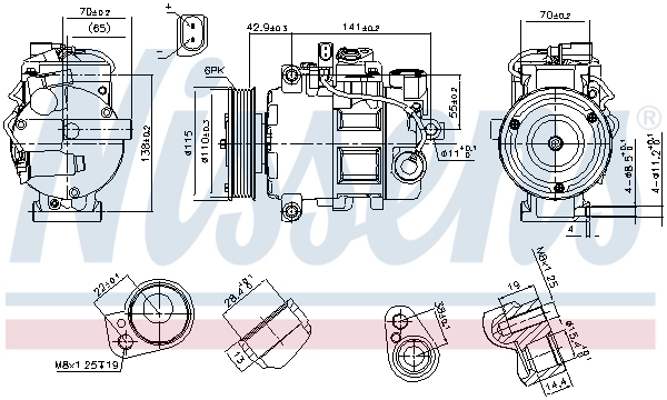 89513 Nissens Compresor climatizador