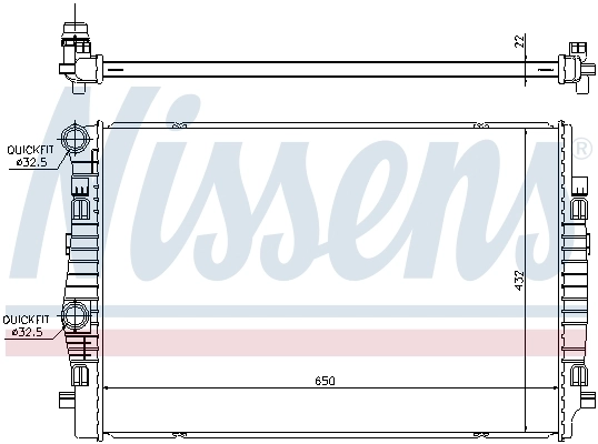Radiador 65304 Nissens