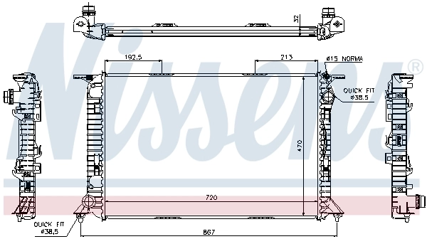 60319 Nissens Refrigeración del motor