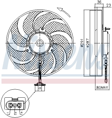 Ventilador del radiador Nissens 85545
