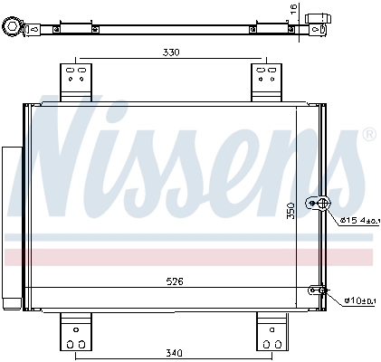 940560 Nissens Radiador de aire acondicionado