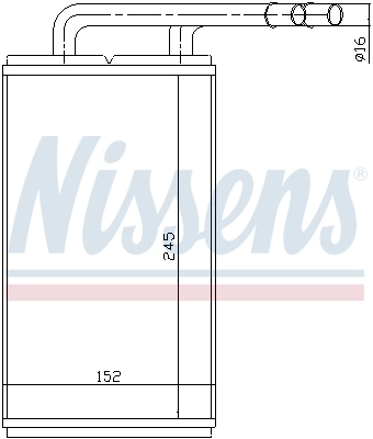 Radiador calefacción 71740 Nissens