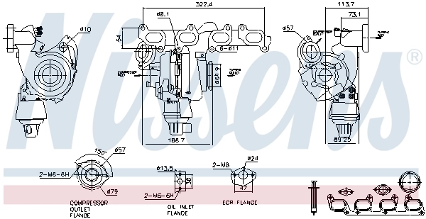 93285 Nissens Turbo para motor