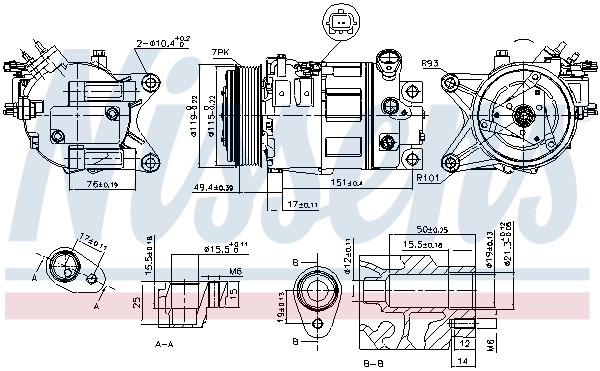 890226 Nissens Compresor climatizador