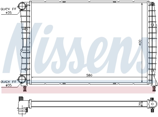 Radiador 60060 Nissens