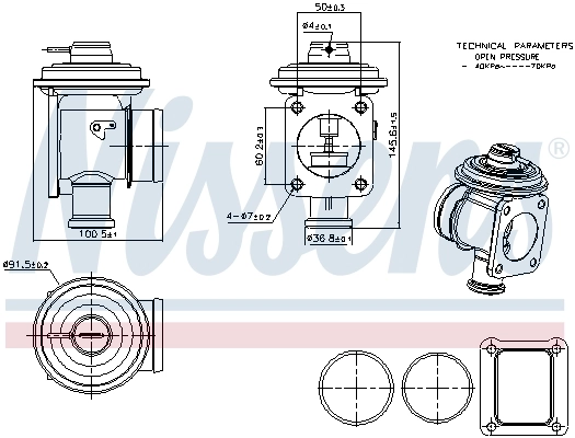 EGR Nissens 98353