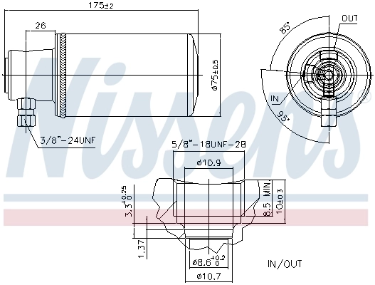 Filtro deshidratador 95229 Nissens